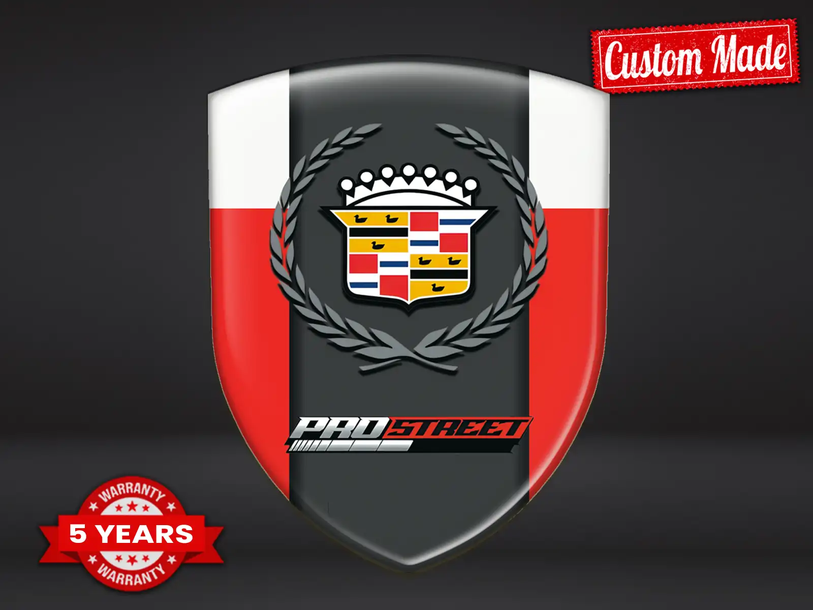 Cadillac Logo Silicone Auto Max Robuste Élégant Pro Performance ST